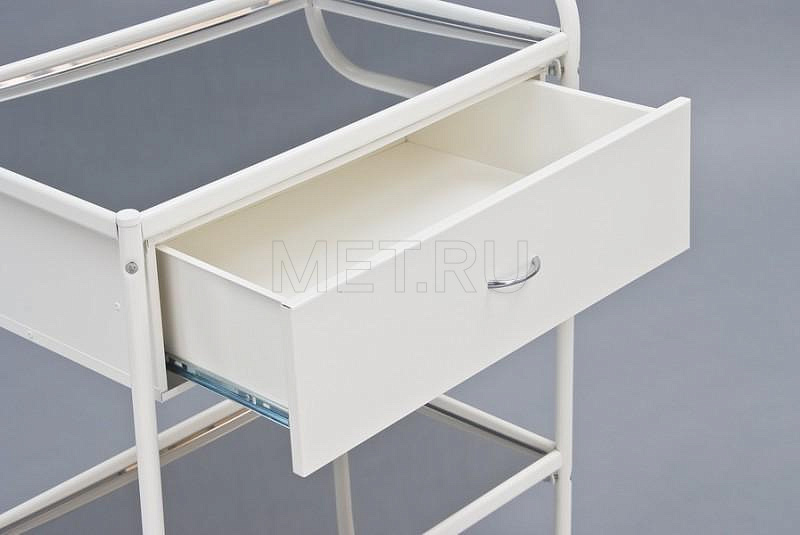 МСК-548 Манипуляционный стол. Металлокаркас, полки нерж. МЕТ