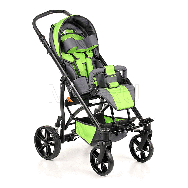 Детская коляска-книжка для больных ДЦП с регулировкой наклона спинки, литые колёса Vitea Care Meyra JUNIOR Детская коляска-книжка для больных ДЦП с регулировкой наклона спинки, литые колёса