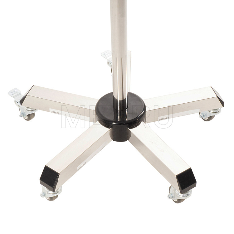 МЕТ F01 Инфузионная стойка-штатив  с ручкой и  столиком для аппаратуры