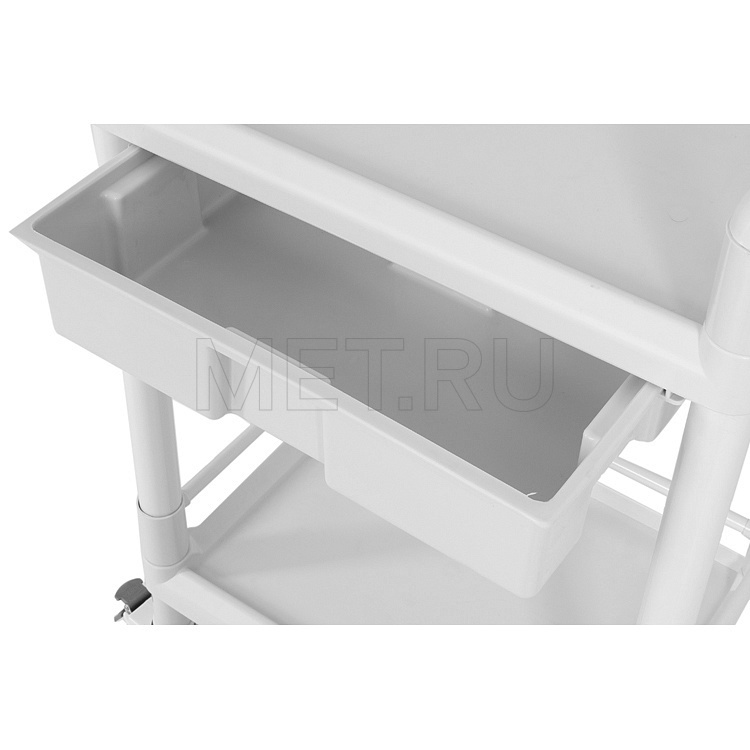 МЕТ SPY-120 Столик манипуляционный с 1 ящиком и 2 полками МЕТ