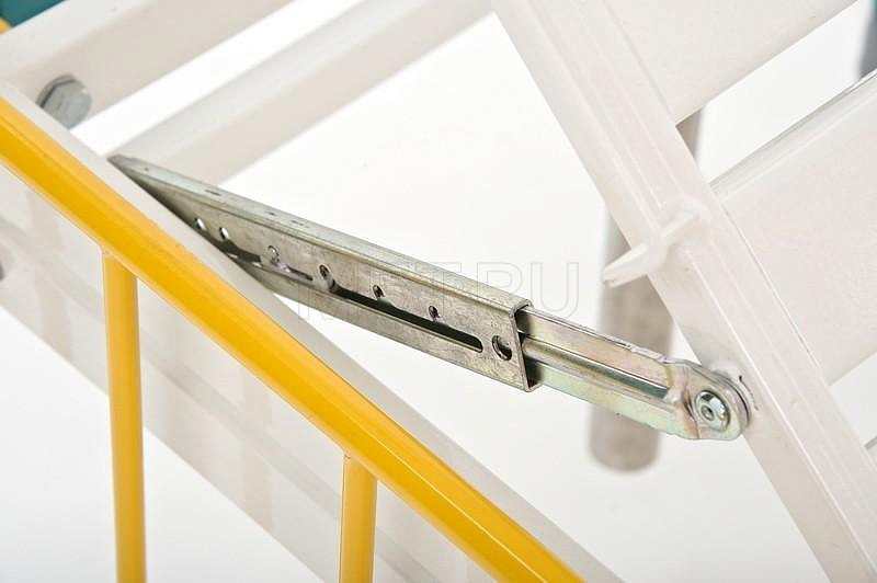 КМФД-7310 Бирюза прозр. Кровать 2-х секционная детская с регулировкой высоты и наклона ложа от производителя