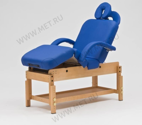Wendermann Wood 0A Массажный стол-креcло с рамой из бука, синий от производителя