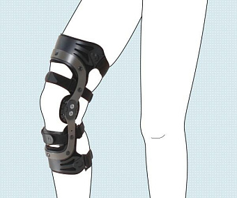 Коленный ортез, жёсткий