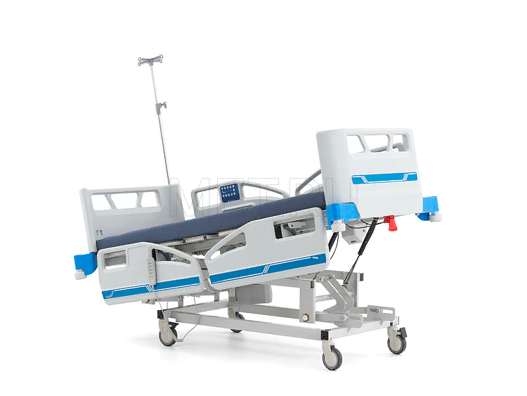 Угол наклона Тренделенбург 15 градусов с максимальной высотой ложа A8 Приводы LINAK Функциональная кровать реанимационного класса с электрическим подъёмным механизмом рычажного типа. МЕТ