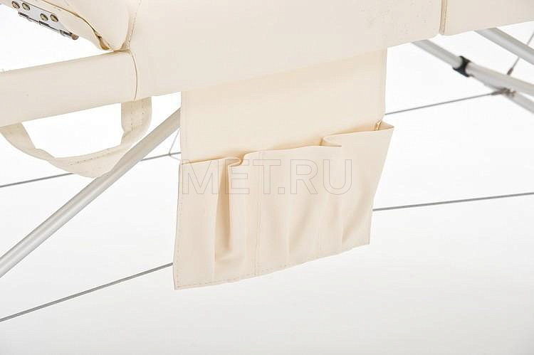 JFAL01А Легкий трёхсекционный алюминиевый массажный стол, кремовый