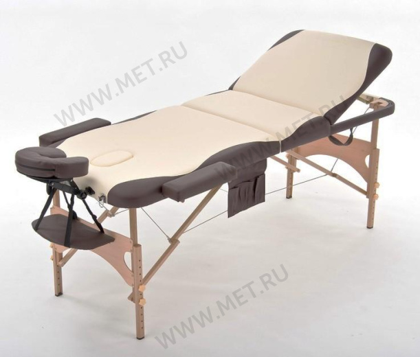 Med-Mos JF-AY 01 Складной массажный стол 3х-секционныйдеревянный, бежево-коричневый от производителя